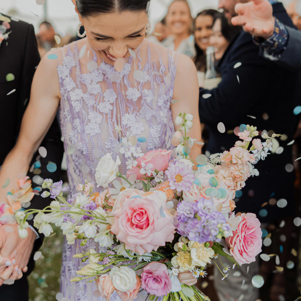 pastel rainbow|Biodegradable Confetti - Circle (Bag Only) - The Whole Bride