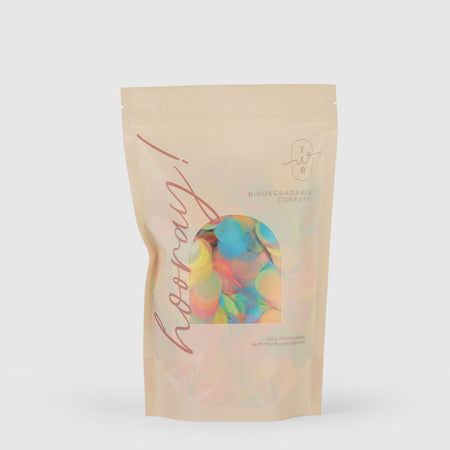 Rainbow|Biodegradable Confetti - Circle (Bag Only) - The Whole Bride