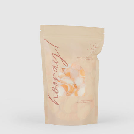 Peaches and Cream| Biodegradable wedding confetti - eco-friendly wedding confetti - The Whole Bride