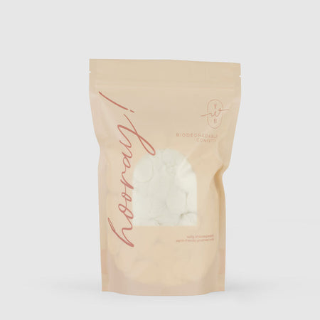 White| Biodegradable wedding confetti - eco-friendly wedding confetti - The Whole Bride