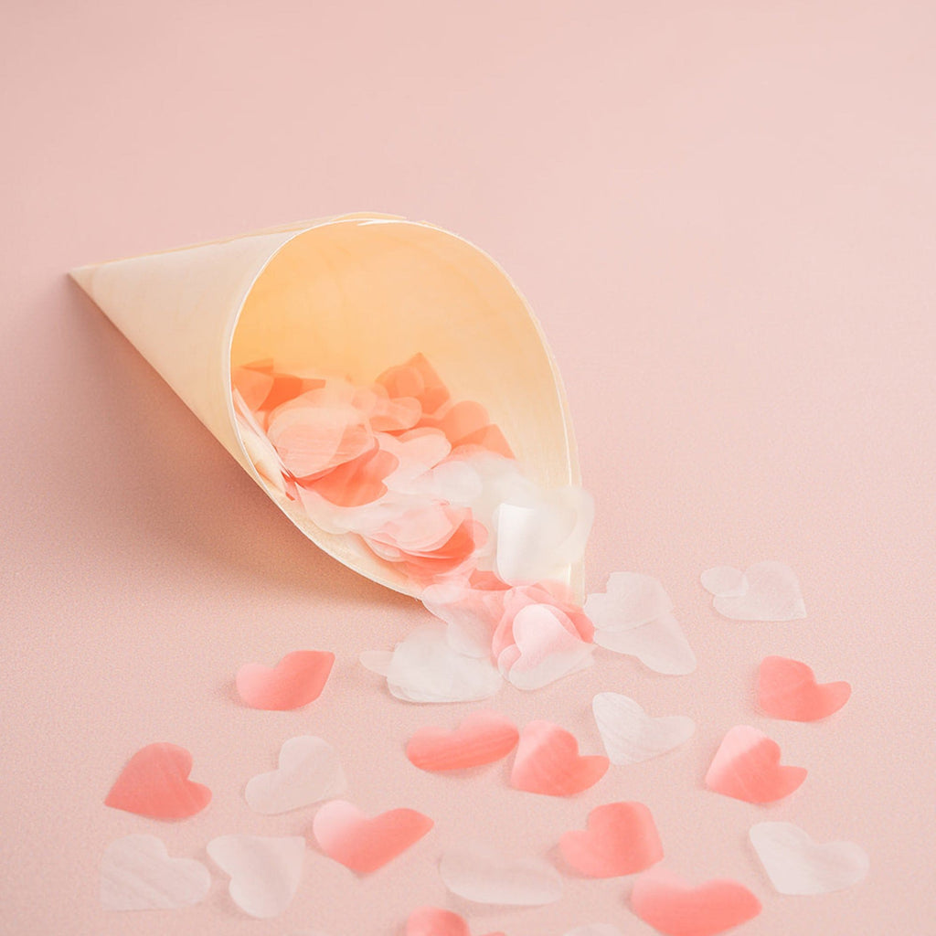 strawberries and cream heart|Biodegradable Confetti - Heart (Bag Only) - The Whole Bride