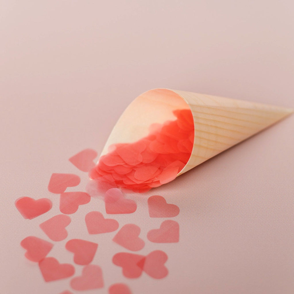pink heart|The Ultimate Confetti Bundle - Heart (cones, confetti + trays) - The Whole Bride