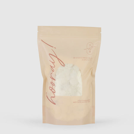 white heart|Biodegradable Confetti - Heart (Bag Only)