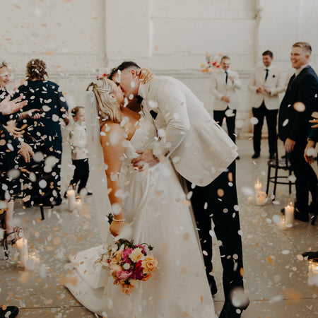 Peaches and Cream| Biodegradable wedding confetti - eco-friendly wedding confetti - The Whole Bride