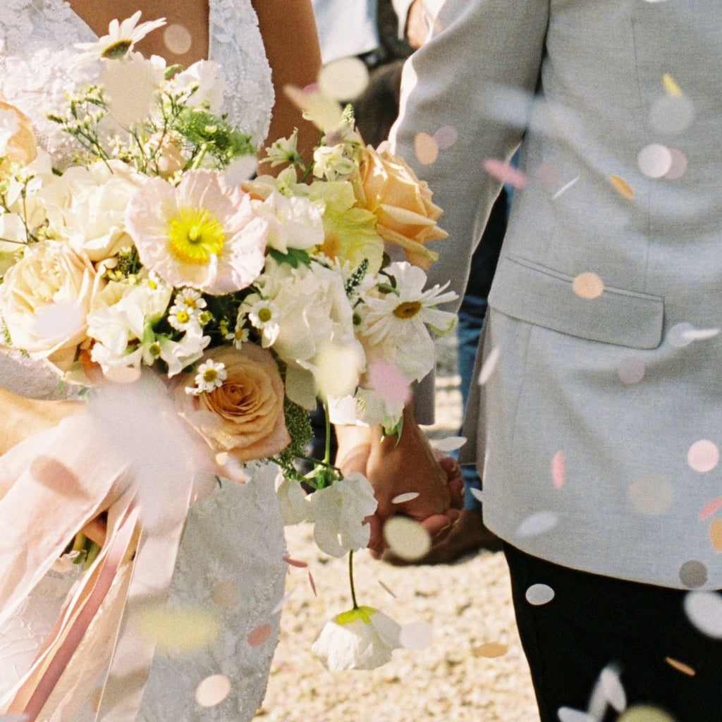 Pastel Sunrise|Biodegradable wedding confetti - eco-friendly wedding confetti - The Whole Bride
