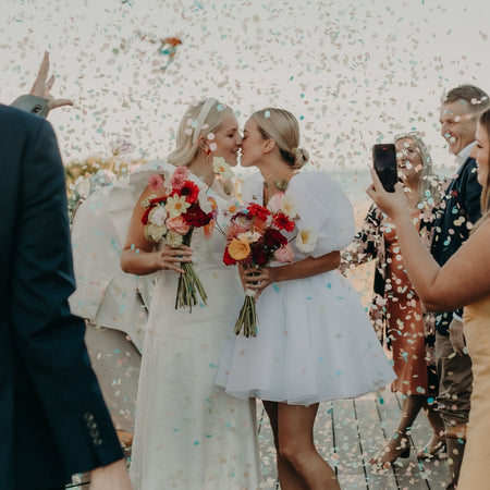 Pastel Rainbow|Biodegradable wedding confetti - eco-friendly wedding confetti - The Whole Bride