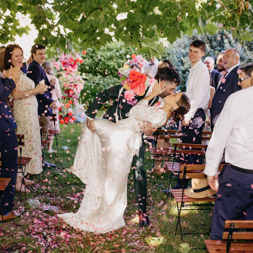 Pink| Biodegradable wedding confetti - eco-friendly wedding confetti - The Whole Bride