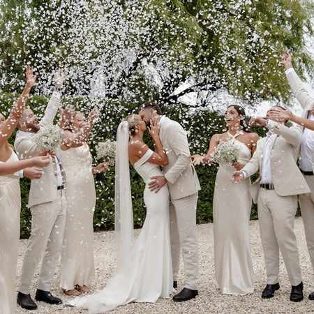 White| Biodegradable wedding confetti - eco-friendly wedding confetti