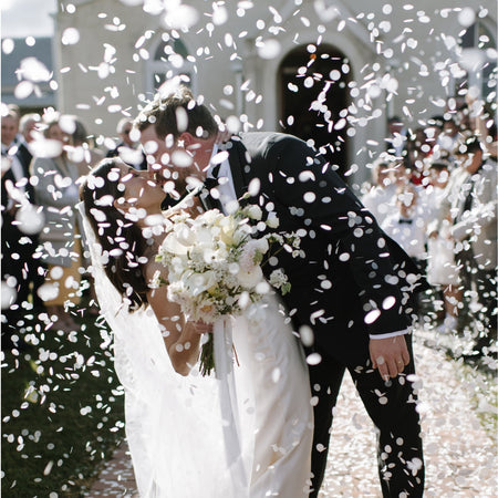 white|The Ultimate Confetti Bundle - Circle (cones, confetti + trays) - The Whole Bride