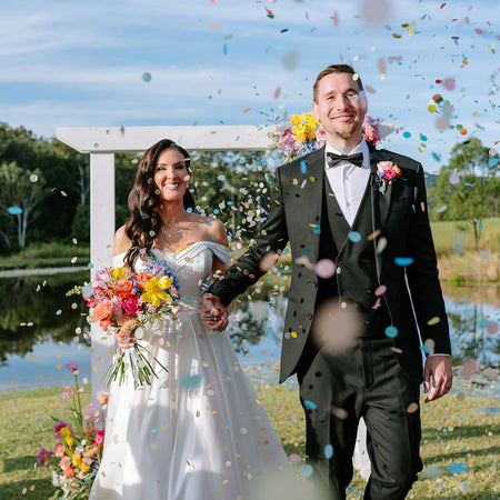 rainbow|The Ultimate Confetti Bundle - Circle (cones, confetti + trays) - The Whole Bride