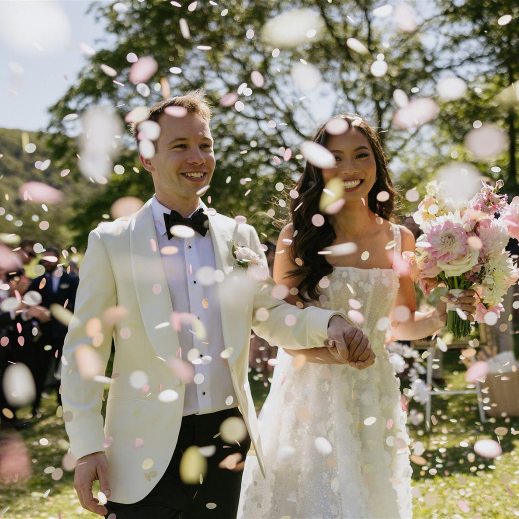 Pastel Sunrise|Biodegradable wedding confetti - eco-friendly wedding confetti - The Whole Bride