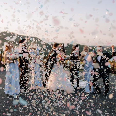 Pastel Rainbow|Biodegradable wedding confetti - eco-friendly wedding confetti - The Whole Bride