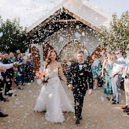 Pastel Rainbow|Biodegradable wedding confetti - eco-friendly wedding confetti - The Whole Bride