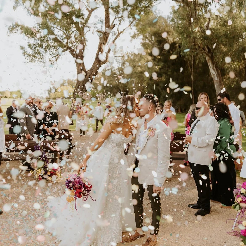 Pastel Rainbow|Biodegradable wedding confetti - eco-friendly wedding confetti - The Whole Bride