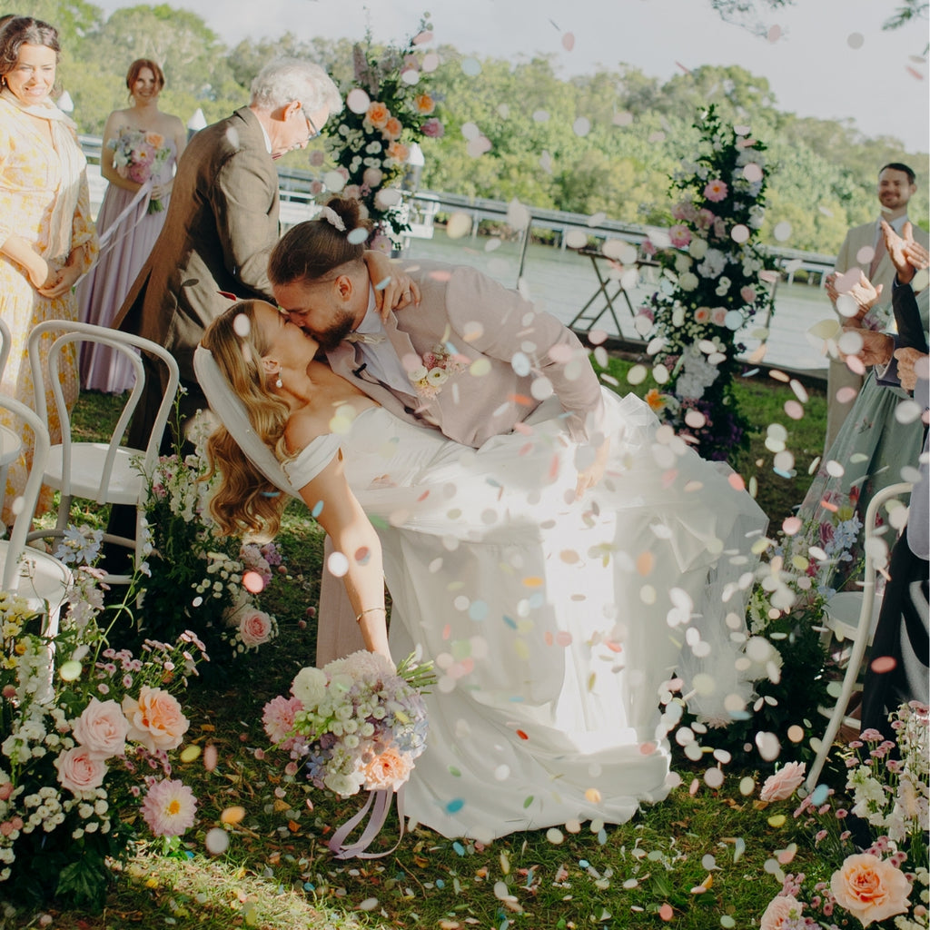 pastel rainbow|The Ultimate Confetti Bundle - Circle (cones, confetti + trays) - The Whole Bride