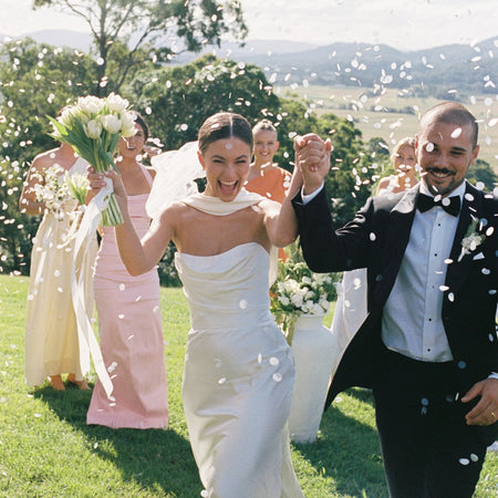 White| Biodegradable wedding confetti - eco-friendly wedding confetti - The Whole Bride