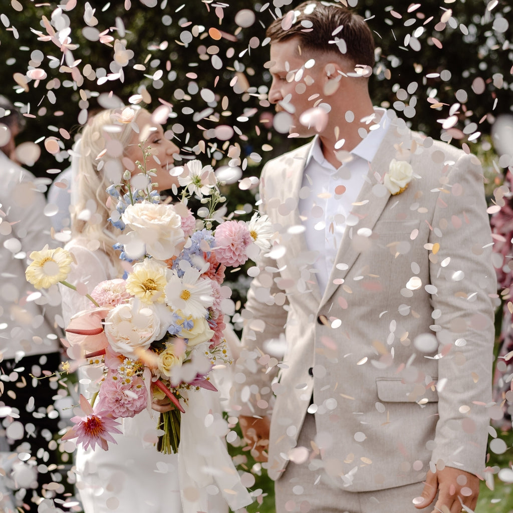Sherbet|Biodegradable Confetti - Circle (Bag Only) - The Whole Bride