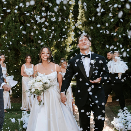 White| Biodegradable wedding confetti - eco-friendly wedding confetti - The Whole Bride