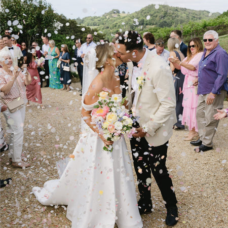 Pastel Sunrise|Biodegradable wedding confetti - eco-friendly wedding confetti - The Whole Bride