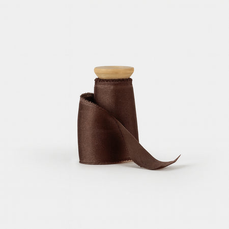 chocolate|Silk Bouquet Ribbon - The Whole Bride