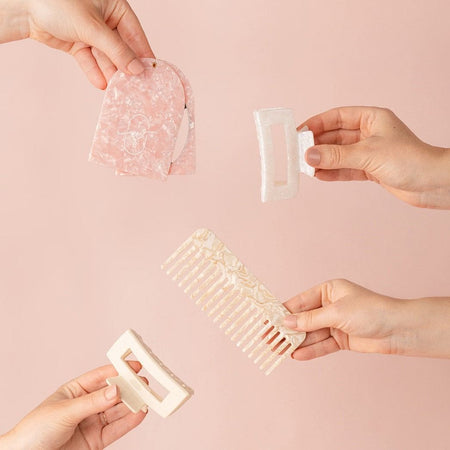 hair claw clips - The Whole Bride