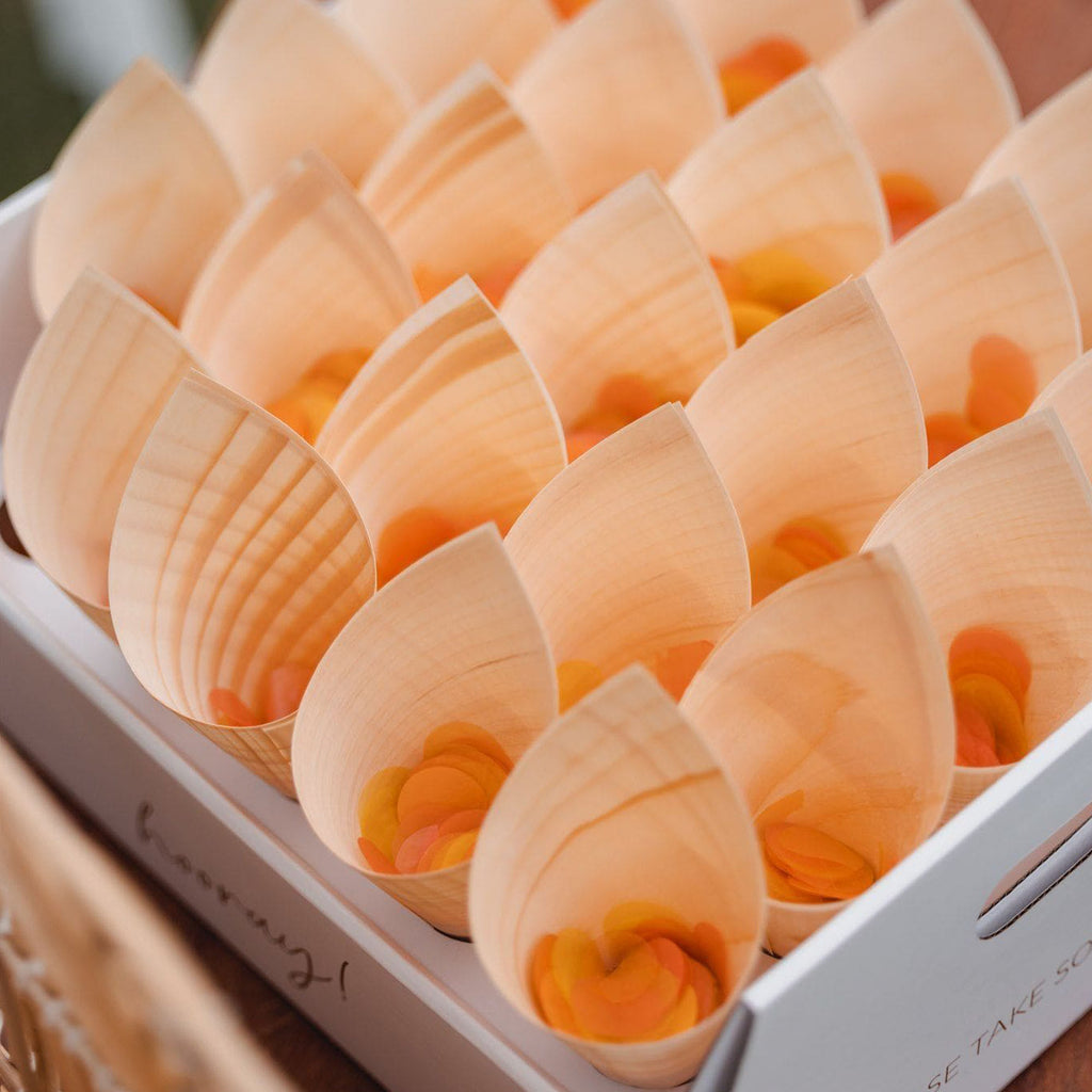 sunrise|The Ultimate Confetti Bundle - Circle (cones, confetti + trays) - The Whole Bride