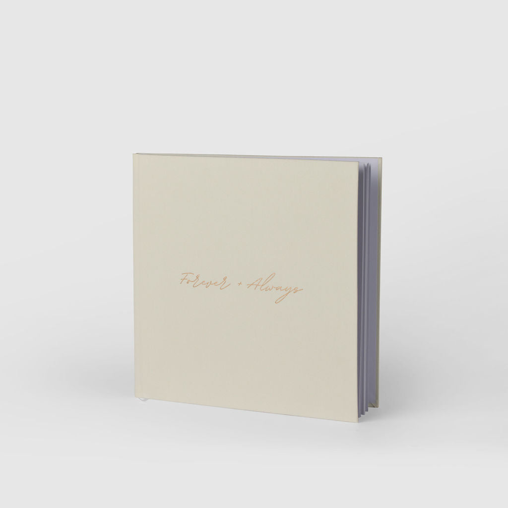 forever and always|Linen Guest Books - The Whole Bride