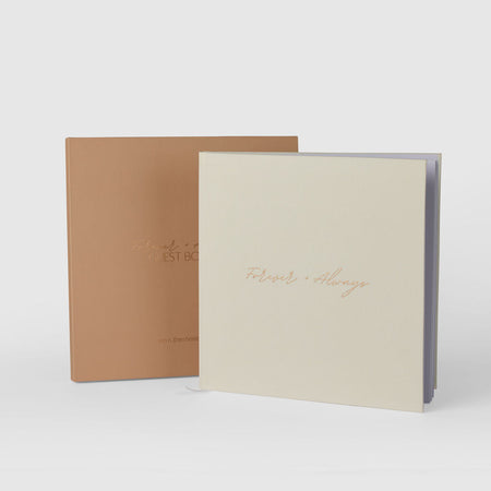 Forever and always|Linen Guest Books - The Whole Bride