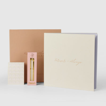 linen wedding guest book - custom linen guest book