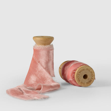 candy pink|Velvet Bouquet Ribbon - The Whole Bride