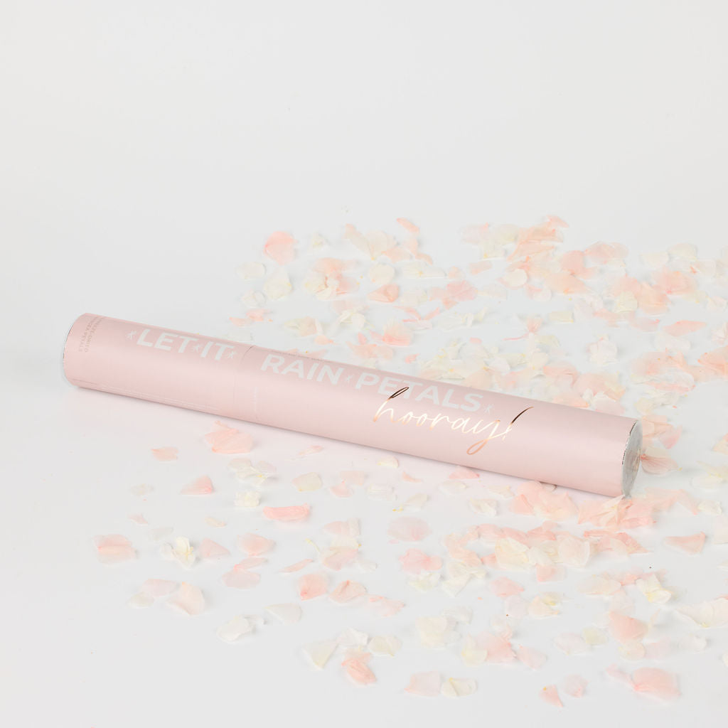 strawberries and cream|Hydrangea Petal Cannon - The Whole Bride