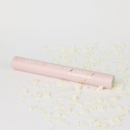 white|Hydrangea Petal Cannon - The Whole Bride