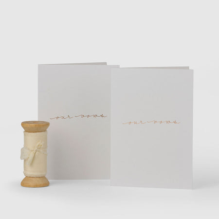 Cream|Vow Cards (Set of 2) - The Whole Bride