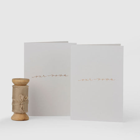 Nutmeg|Vow Cards (Set of 2) - The Whole Bride