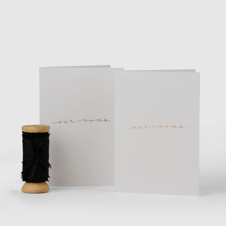 Black|Vow Cards (Set of 2) - The Whole Bride