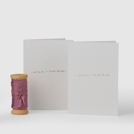 Lilac|Vow Cards (Set of 2) - The Whole Bride