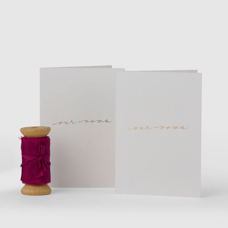 Berry|Vow Cards (Set of 2) - The Whole Bride