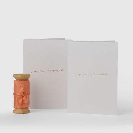Flamingo|Vow Cards (Set of 2) - The Whole Bride