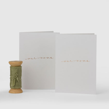 Olive|Vow Cards (Set of 2) - The Whole Bride