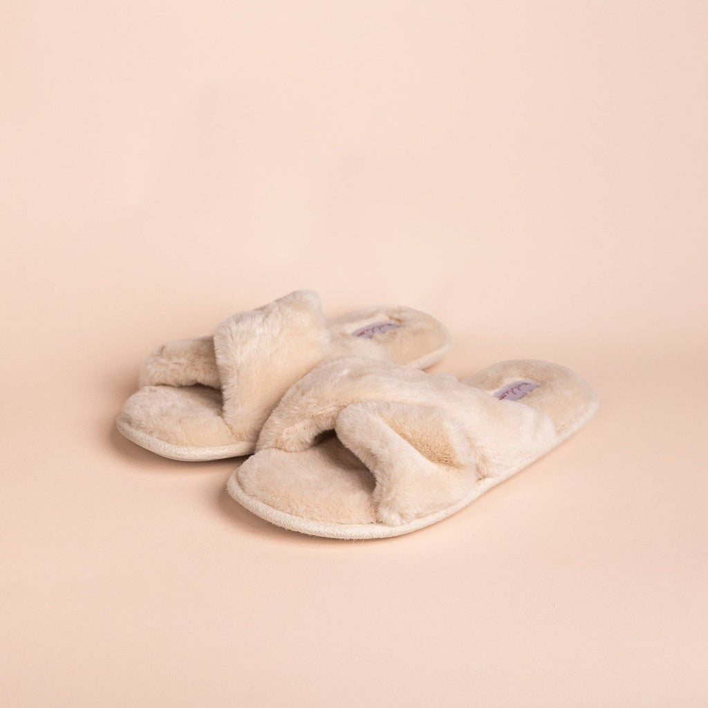 nude|Fluffy Slippers - The Whole Bride