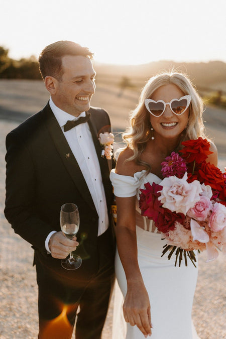 Gemstones for Heart Sunglasses - The Whole Bride