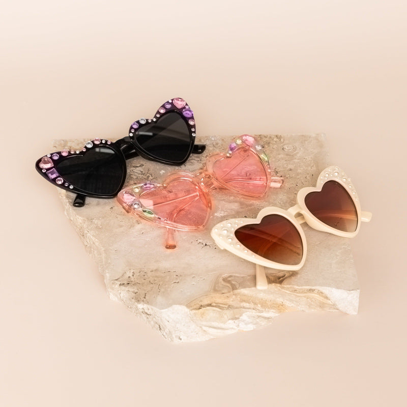 Gemstones for Heart Sunglasses - The Whole Bride