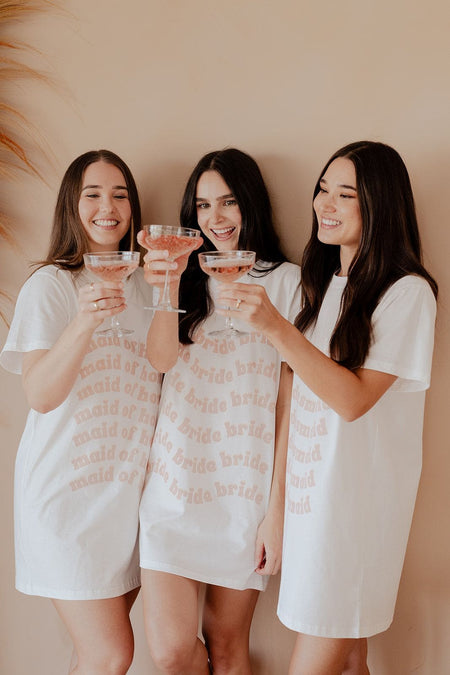 Groovy Oversized Tee - The Whole Bride