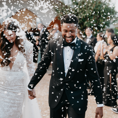 white heart|The Ultimate Confetti Bundle - Heart (cones, confetti + trays) - The Whole Bride