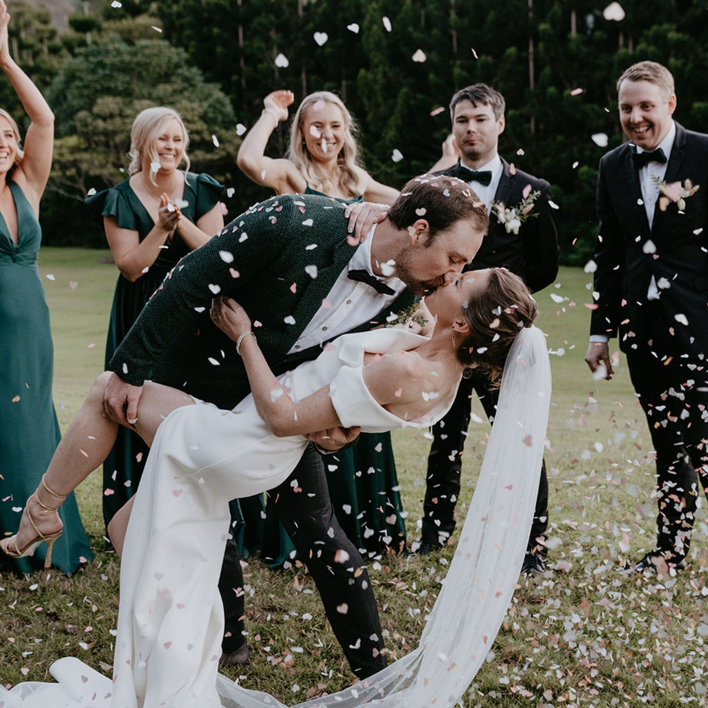 strawberries and cream heart|The Ultimate Confetti Bundle - Heart (cones, confetti + trays) - The Whole Bride