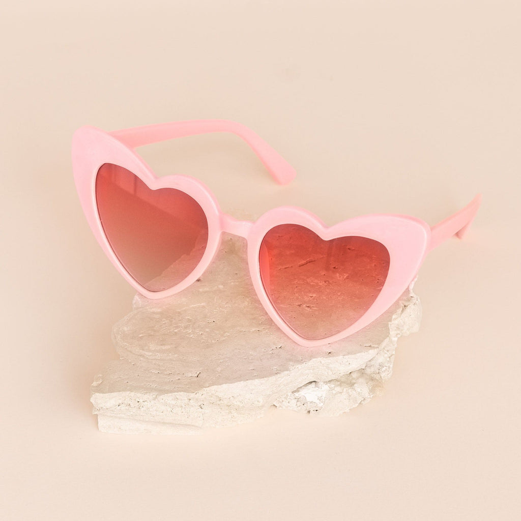 pink on pink|Heart Sunglasses - The Whole Bride