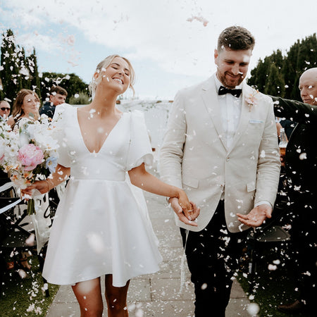strawberries and cream| Hydrangea Flower Petal Confetti - The Whole Bride