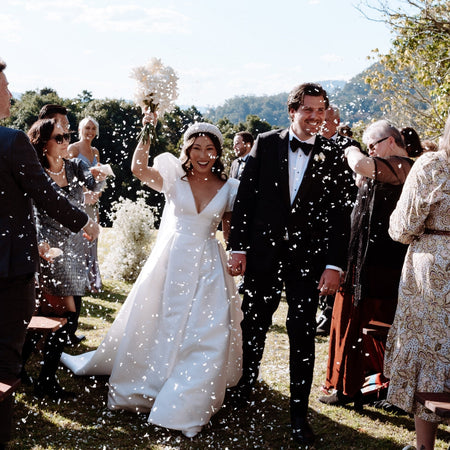 Hydrangea Flower Petal Confetti | The Whole Bride
