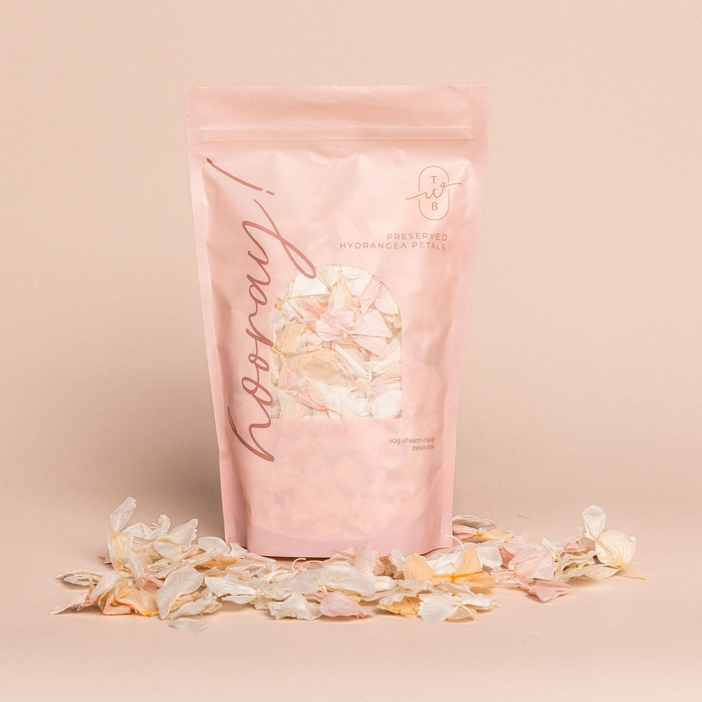 sherbet|Hydrangea Petals (bag only) - The Whole Bride
