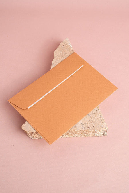 Clay|Linen Card - Thank you - The Whole Bride